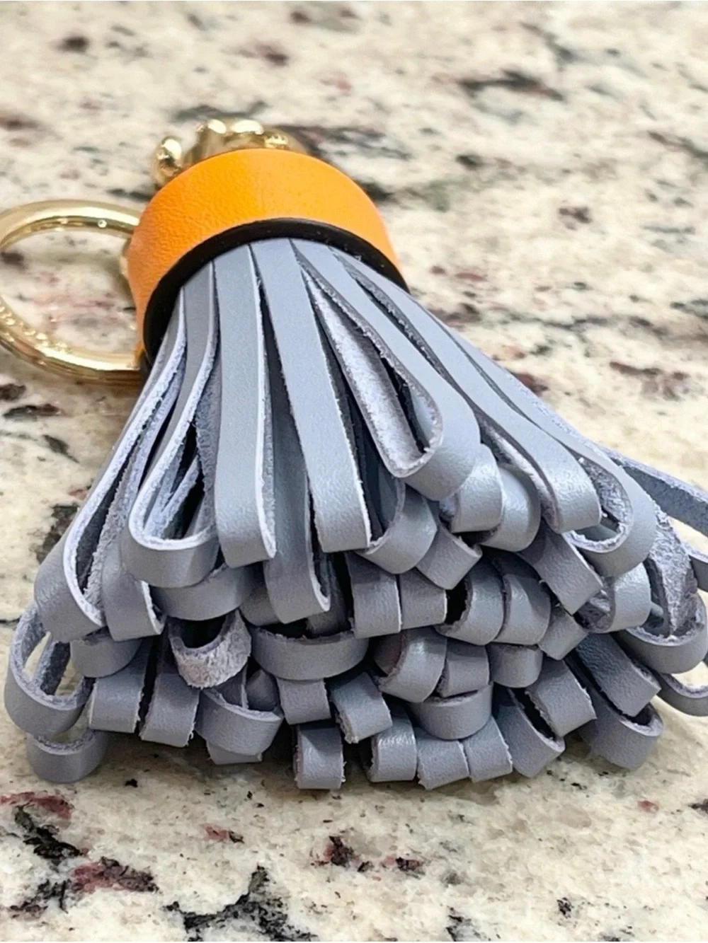 Coach Leather Tassel Bag Charm NWT